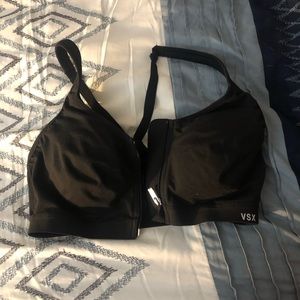 Black full support sports bra